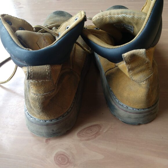 Brahma Men's Size 14 Tan Leather Slip-Resistant Steel Toe Boots - Picture 3 of 5